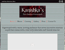 Tablet Screenshot of kanishkasgastropub.com